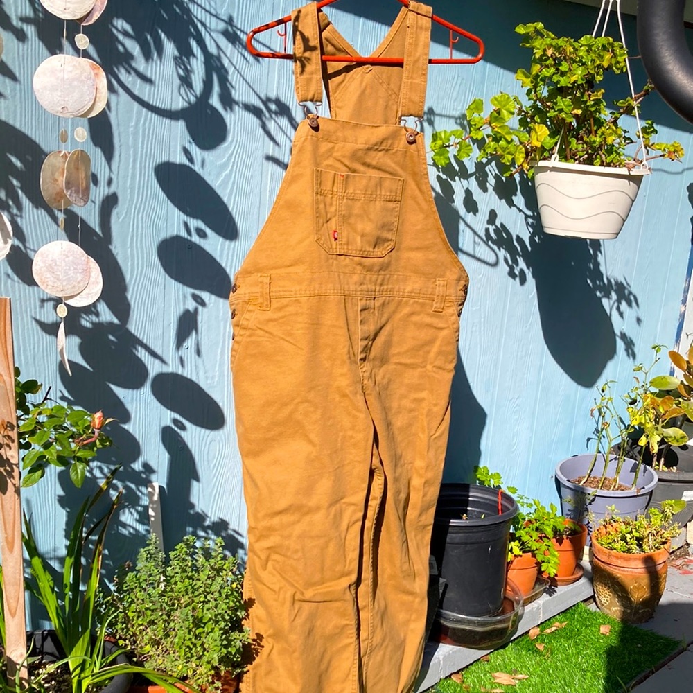 Dickies overalls, brown size 14/16, Large. Non smoking house, worn twice.
